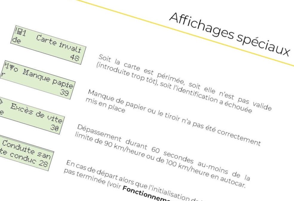 Chrono : affichages spéciaux